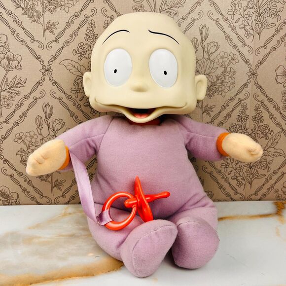 Vintage 1998 Viacom Rugrats Dil Pickles Talking Stop My Hiccups 13 in Doll WORKS - Picture 1 of 13